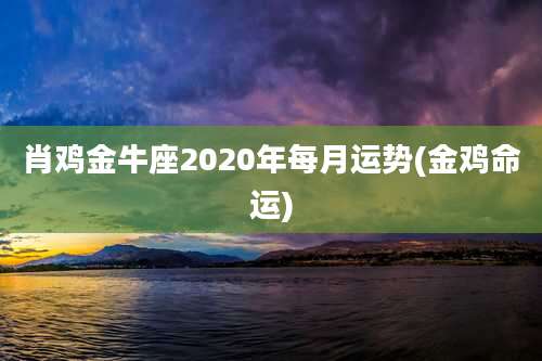 肖鸡金牛座2020年每月运势(金鸡命运)