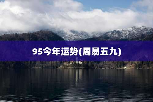 95今年运势(周易五九)