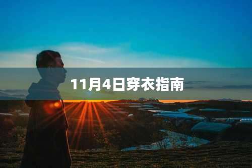 11月4日穿衣指南