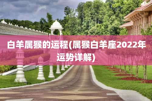 白羊属猴的运程(属猴白羊座2022年运势详解)
