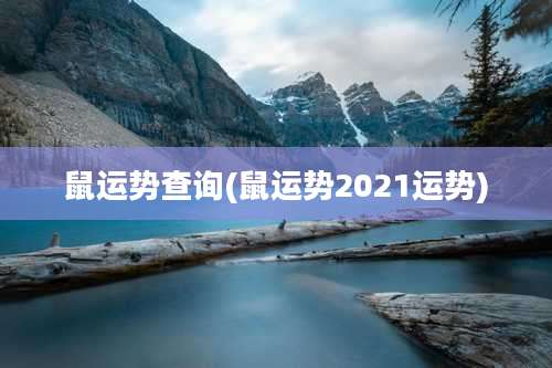 鼠运势查询(鼠运势2021运势)
