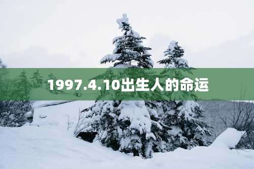 1997.4.10出生人的命运