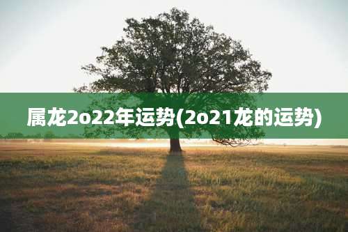 属龙2o22年运势(2o21龙的运势)