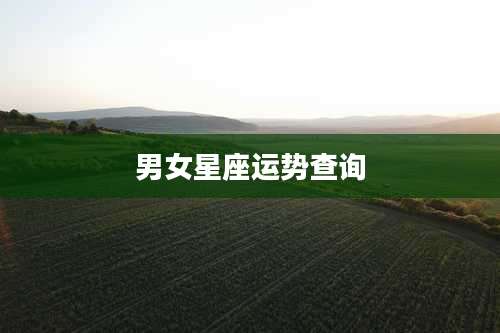 男女星座运势查询