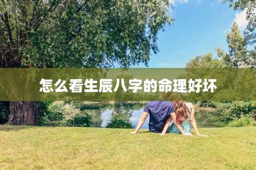 怎么看生辰八字的命理好坏