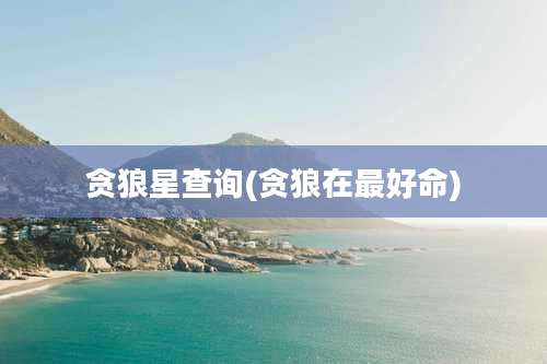 贪狼星查询(贪狼在最好命)