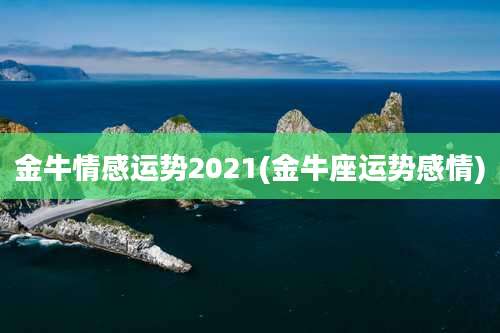 金牛情感运势2021(金牛座运势感情)