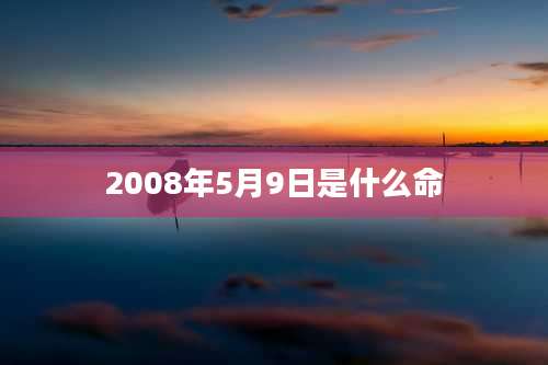 2008年5月9日是什么命