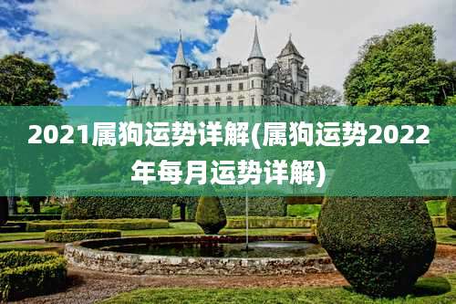 2021属狗运势详解(属狗运势2022年每月运势详解)