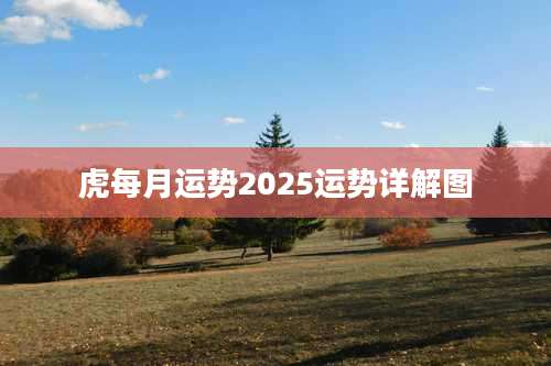 虎每月运势2025运势详解图