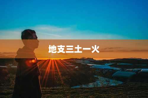地支三土一火