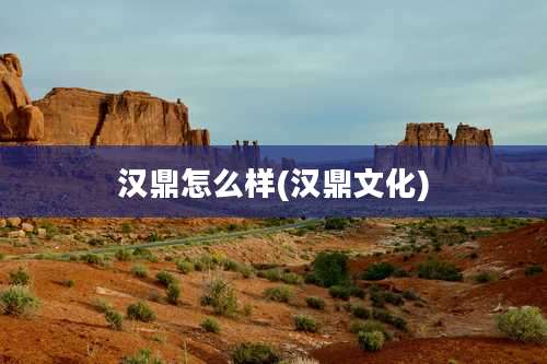 汉鼎怎么样(汉鼎文化)