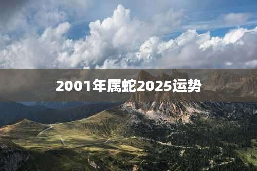 2001年属蛇2025运势