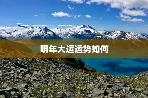 明年大运运势如何