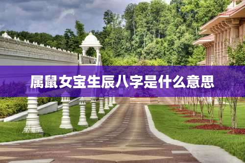 属鼠女宝生辰八字是什么意思