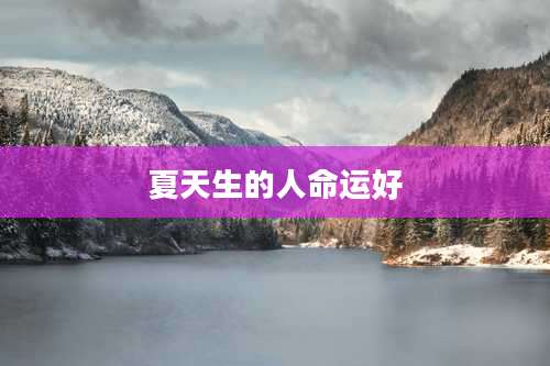 夏天生的人命运好