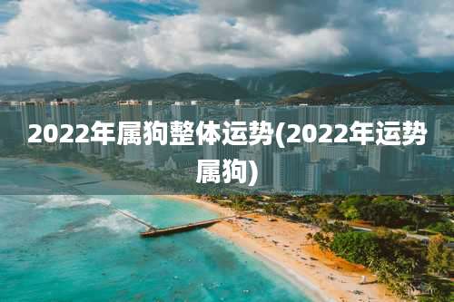 2022年属狗整体运势(2022年运势属狗)