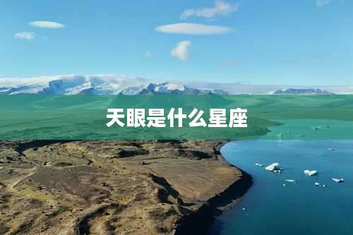 天眼是什么星座