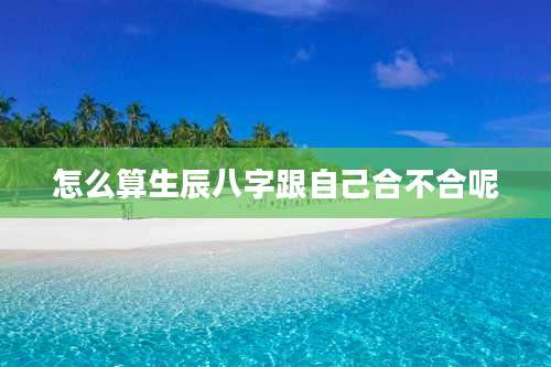 怎么算生辰八字跟自己合不合呢