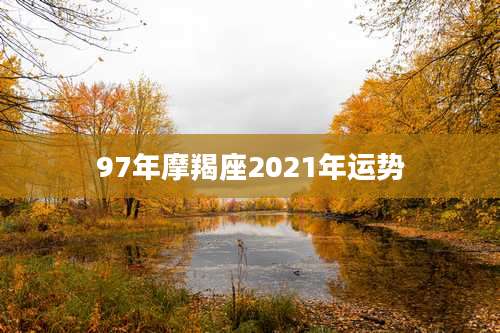 97年摩羯座2021年运势