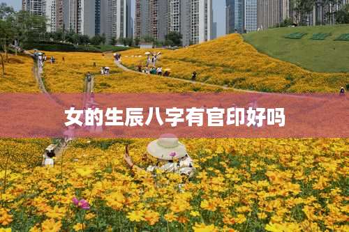 女的生辰八字有官印好吗