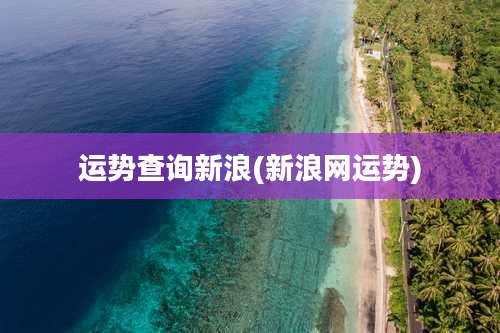 运势查询新浪(新浪网运势)