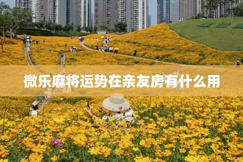 微乐麻将运势在亲友房有什么用