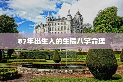 87年出生人的生辰八字命理