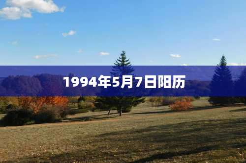 1994年5月7日阳历