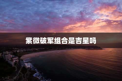 紫微破军组合是吉星吗