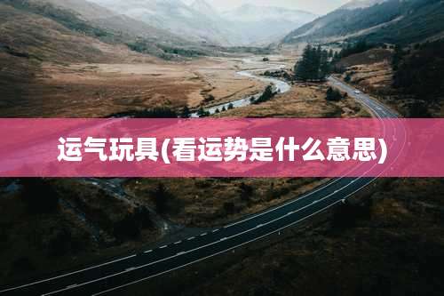 运气玩具(看运势是什么意思)