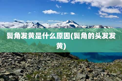 鬓角发黄是什么原因(鬓角的头发发黄)