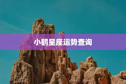 小鹤星座运势查询