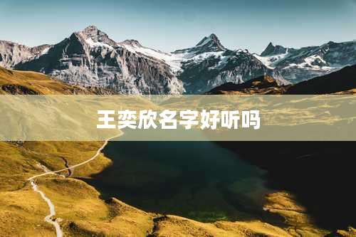 王奕欣名字好听吗