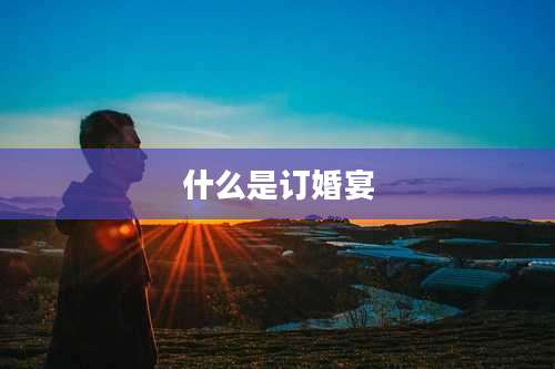 什么是订婚宴