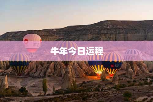 牛年今日运程