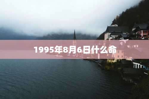 1995年8月6日什么命