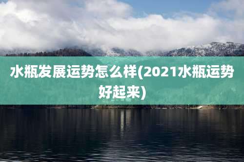 水瓶发展运势怎么样(2021水瓶运势好起来)