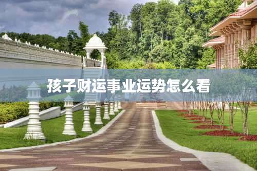 孩子财运事业运势怎么看