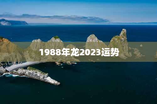1988年龙2023运势