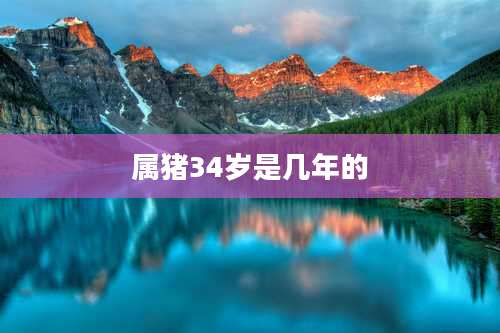 属猪34岁是几年的