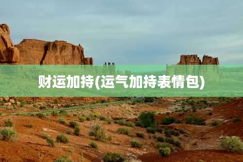 财运加持(运气加持表情包)