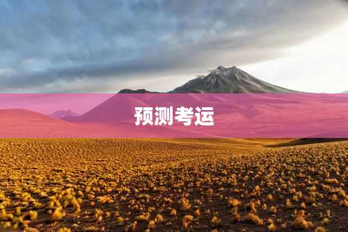 预测考运