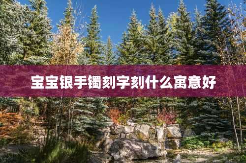 宝宝银手镯刻字刻什么寓意好