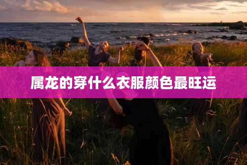 属龙的穿什么衣服颜色最旺运