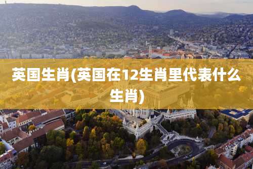 英国生肖(英国在12生肖里代表什么生肖)