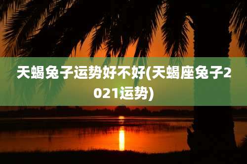 天蝎兔子运势好不好(天蝎座兔子2021运势)
