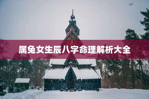 属兔女生辰八字命理解析大全