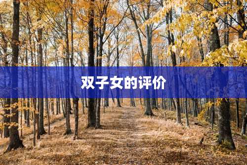 双子女的评价
