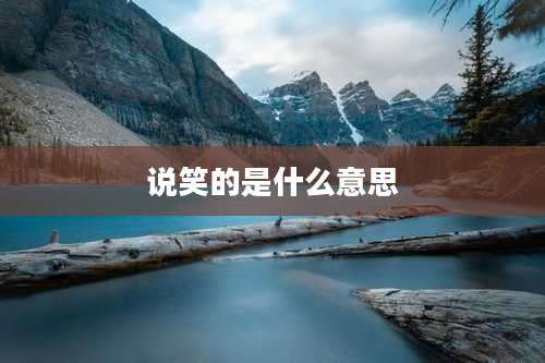 说笑的是什么意思